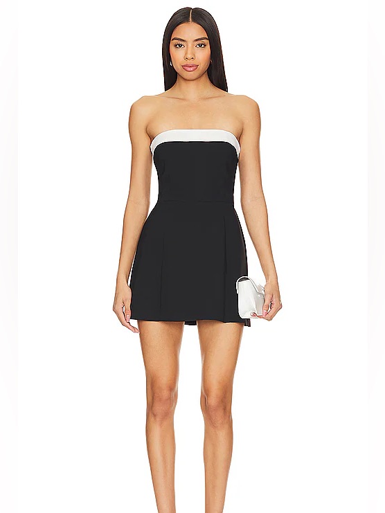 Amanda Uprichard Black And White Labeled Garment